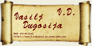 Vasilj Dugošija vizit kartica